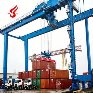 Grue portique sur rail 30T-50T pour empilage <span class=keywords><strong>de</strong></span> conteneurs, CE ISO, manutention <span class=keywords><strong>de</strong></span> marchandises <span class=keywords><strong>en</strong></span> entrepôt ferroviaire intérieur (ICD), commande à distance moteur et engrenages - Product Image 3