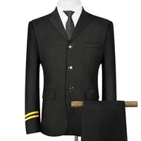 Uniformes personnalisés pour pilotes, hôtesses de l'air et agents de bord, en polyester/viscose, design spécifique aux compagnies aériennes
