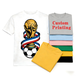 Camisetas de Fútbol para Hombre con Estampado de Bandera Francesa, Personalizadas de Alta Calidad, 100% Algodón, 180 Gramos, Corte Regular Informal, Manga Corta - Product Image 1