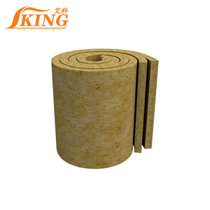 ISOKING Factory Price Thermal Acoustic Insulation Blanket Roll 100mm Mineral <strong>Wool</strong> Roll Fireproof Mineral <strong>Wool</strong> - Product Image 1
