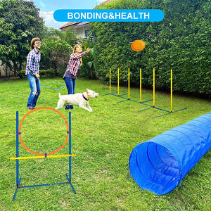 Conjunto de Equipos de Entrenamiento de Agilidad para Perros: Obstáculos, Conos, Postes Marcadores, Barra de Salto Ajustable para Entrenamiento de Obstáculos, Suministros para Mascotas - Product Image 3