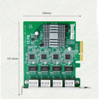 Tarjeta de Red Interna Industrial de Alto Rendimiento Eip EFT-144 I210 I211 Gigabit PCIEX4 de Cuatro Puertos Compatible con Cámaras 3D para Escritorio