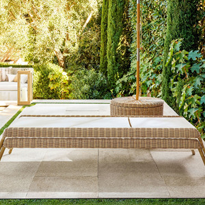 Chaise longue en teck pour patio, lit de repos en rotin, mobilier d'extérieur en <span class=keywords><strong>bois</strong></span>, <span class=keywords><strong>transat</strong></span> de piscine, chaise longue d'extérieur, lit de jour - Product Image 2