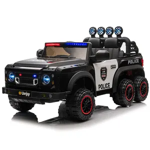 Venda quente presentes populares para meninos meninas 12v elétrico ride-on carros oversized polícia crianças passeio no carro da polícia