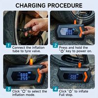 6 in 1 4000A Portable Super Capacitor Emergency Power Bank Car Jump Starter with Tire Inflator Air Blower