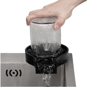 AQUA Lave-tasses automatique haute pression moderne, douchette latérale à poignée unique, buse de rinçage pour verres en ABS, économie d'eau pour la cuisine - Product Image 1