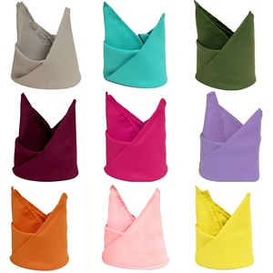 Özel yıkanabilir otel düğün ziyafet masa süslemeleri için 180 GSM Polyester kumaş peçete - Product Image 1