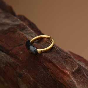 Fashion <b>Ring</b> 316L Stainless Steel PVD Gold Plating Sustainable Resistant Adjustable Band For Women Men Jewelry - Product Image 3
