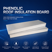 Panneau d'isolation de toiture en mousse phénolique ignifuge du fabricant, faible conductivité thermique, taille personnalisée