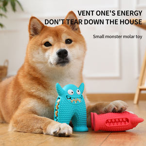 Huisdierenproducten Interactieve En Bewegingsspeelgoed Piepen Puppy Tanden Schoonmaken Traktatie Bal Siliconen Huisdier Kauw Speelgoed Hond Kauw Speelgoed - Product Image 4