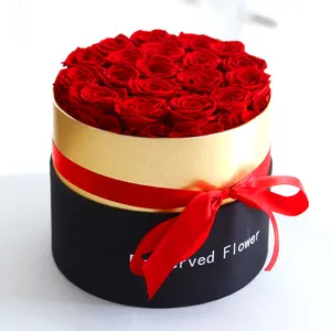 Customize Wholesale Everlasting Rose Immortal Gift Box Real Stabilized Eternal Forever Decorative Flower Preserved Roses In Box