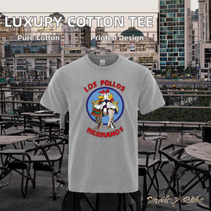 T-shirt d'été vintage 100 % coton de luxe imprimé Chicken Brothers, en coton épais, décontracté, mode masculine, vêtements masculins de haute qualité - Product Image 2