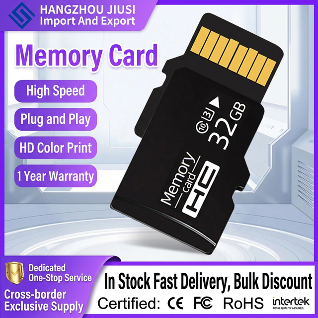 Custom Logo Memory Card 4GB-256GB High Speed SD Micro SD Card Personalized for Business Gifts