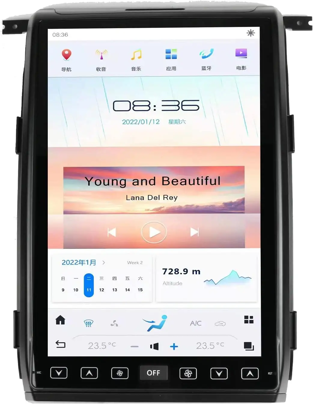 14.4 Inch Qualcomm Android 11 Đài Phát Thanh Xe Cho Ford F150 F-150 2009 2010 2011 2012 Stereo Nâng Cấp Tesla Phong Cách Dash Màn Hình Cảm Ứng