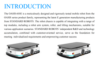 Robot mobile autonome 600E AGV AMR, capacité de charge de 600 kg, robot de manutention de matériaux, base mobile laser SLAM pour stockage intelligent automatisé