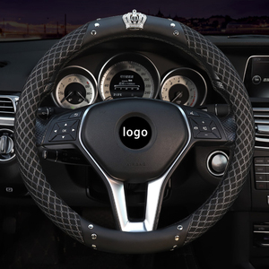 Cubierta para <span class=keywords><strong>volante</strong></span> de coche, piezas de diamante brillante, 38CM - Product Image 4