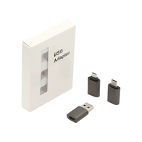Adaptador USB Tipo C de Aleación de Zinc con Diseño Personalizado y Logotipo OEM, Conector USB C Macho a Hembra, Adaptador OTG Mini, Venta al Por Mayor