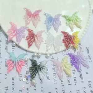 Farbige Glühwürmchen Leuchtende Schmetterlinge Blumen Handgemachte DIY Kunststoff/Harz Handyhülle Haarnadel Zubehör Tropfkleber-Technik Tier - Product Image 1