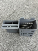 Système de paniers coulissants de luxe à 3 niveaux pour meuble bas avec porte-couteaux et plateaux à condiments – Accessoires modernes pour armoires de cuisine