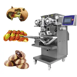 Panda biscoito fazendo máquina de croquetas automática encrustando máquina mochi sorvete fazendo máquina