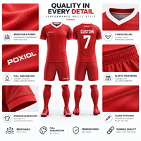Kit de football complet personnalisé avec short – Créez votre propre style – Sponsors – Sublimation personnalisée – OEM ODM – Vente en gros usine – Royaume-Uni UE