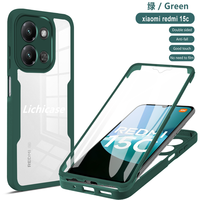 Lichicase nouveau Style panneau arrière Transparent Flexible coque personnalisée en TPU pour Redmi 15 15C couverture de téléphone minimaliste