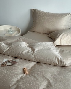 Juego de ropa de cama de Hotel, colecciones de juegos de cama de Jacquard de alta calidad personalizadas, juego de edredón de lujo - Product Image 3
