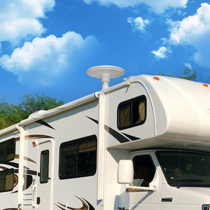 <span class=keywords><strong>Antenne</strong></span> TV numérique extérieure amplifiée ANTOP 30dB de gain blanche avec base de montage au sol <span class=keywords><strong>pour</strong></span> maison mobile - Product Image 5