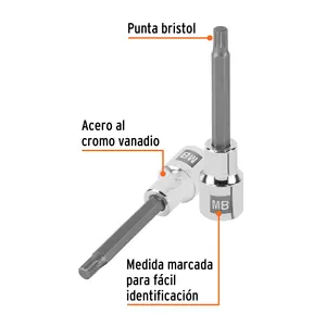 Master avec 48 unités Long Bristol M8 socket, 1/2 'drive, Truper - Product Image 2