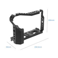 FEICHAO Cage de protection en alliage d'aluminium XT4 avec poignée supérieure et support griffe froide pour stabilisateur d'appareil photo reflex numérique Fujifilm X-T4