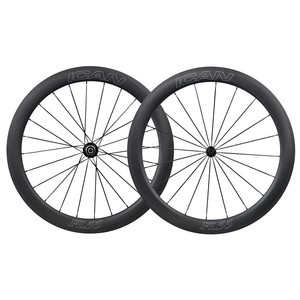 Jante en carbone super légère 700C T700 & T800, roue de vélo de course en carbone, jante de route en carbone pour jeu de roues de vélo, 55 mm, clincher, compatible tubeless - Product Image 1