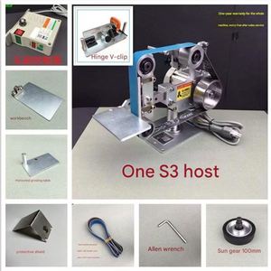 Máquina amoladora <span class=keywords><strong>de</strong></span> correa <span class=keywords><strong>de</strong></span> cuchillo <span class=keywords><strong>de</strong></span> placa <span class=keywords><strong>de</strong></span> metal eléctrica con cabezales <span class=keywords><strong>de</strong></span> molienda - Product Image 6