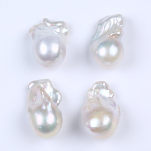 Perlas Keshi Barrocas de Agua Dulce Naturales de 15-18 mm, Cuentas Sueltas Blancas de ABS para Hacer Collares, Pulseras y Pendientes, Mars Zhuji - Product Image 2