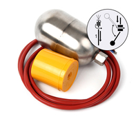 NEKO ZFK SS304/316 Edelstahl Kabelmontierter Öltank-Flüssigkeitsstandschalter mit 1000mm Kabel und Anpassbarer Länge