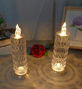 <span class=keywords><strong>Bougie</strong></span> de fête atmosphère romantique cimetière de diamants clairs bougies de batterie LED <span class=keywords><strong>pour</strong></span> cadeau - Product Image 2