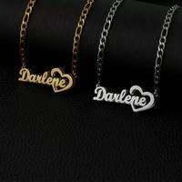 Collier personnalisé à double couche avec chaîne en acier inoxydable plaqué argent, pendentif en forme de cœur, bijoux unisexes pour les fêtes
