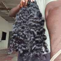 Extensions de cheveux humains vierges bruts 100 % naturels de haute qualité, tissage de cheveux bouclés indiens, meilleurs fournisseurs d'extensions de cheveux brésiliens