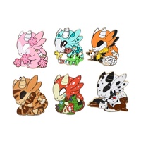 Conception personnalisée de votre propre assortiment de perles scintillantes mignonnes épingles en émail d'anime épingles en vrac de dessin animé sérigraphie