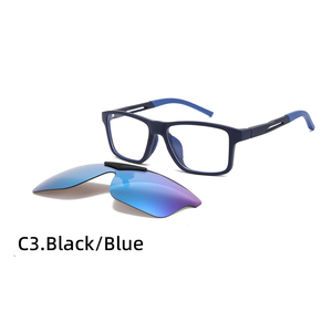 Venta al por mayor 2-en-1 TR90 <span class=keywords><strong>Clip</strong></span> magnético en las <span class=keywords><strong>gafas</strong></span> de los hombres Deportes casuales Marcos de <span class=keywords><strong>gafas</strong></span> ópticas <span class=keywords><strong>con</strong></span> <span class=keywords><strong>clip</strong></span> en Sun Shades <span class=keywords><strong>Gafas</strong></span> de sol - Product Image 4