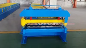 Ibr Dachblech-Rollformmaschine Galvanisierte Blech-Metallherstellungsmaschine Trapezoid-Dachblech-Formmaschine