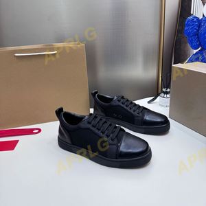 Zapatos Deportivos de Diseño para Hombre, Nuevos, de Cuero Genuino, Antideslizantes, con Cordones, Casuales, para Caminar, Estilo Louboutin - Product Image 1