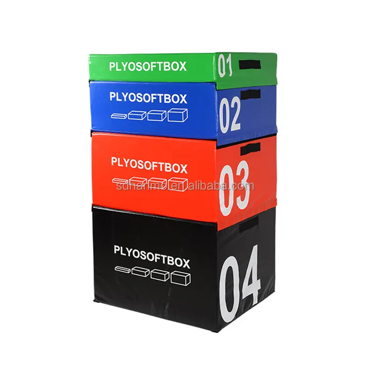 2022 Trending Products Hot Sale Plyometric Plyo Jump Box,Foam Gym Fitness Equipment Jump Box,Black Soft Crossfit Foam Plyo Box
