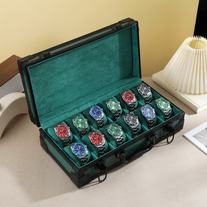 Venta al por mayor Caja de almacenamiento de relojes Estante de exhibición en vivo múltiple Caja de almacenamiento de joyas de piel de muñeca - Product Image 3