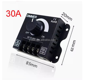 Yixintai LED Dimmer DC 12V 24V 30A 360W có thể điều chỉnh độ sáng đèn bóng đèn Dải điều khiển ánh sáng màu duy nhất cung cấp điện điều khiển - Product Image 1