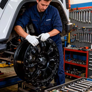 Jantes en alliage forgé RSJ à 5 trous, design échelonné, aluminium A356, finition chromée, ajustement universel, garantie 3 ans, neuves - Product Image 3