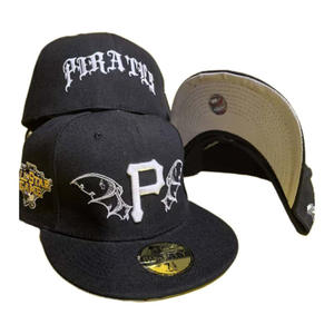 다저스 로스 앤젤레스를위한 완전 밀폐 야구 모자 스포츠 용 유행 자수 탬파베이 레이 조절 불가 캡 - Product Image 4