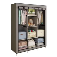 SER Armoire Pliante en Tissu PP Durable de Haute Qualité, Vente Chaude, pour Chambre à Coucher