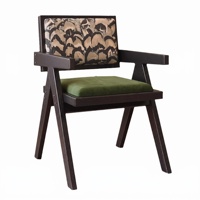 Chaise de salle à manger en bois d'hévéa, vente en gros directe d'usine, importateur USA