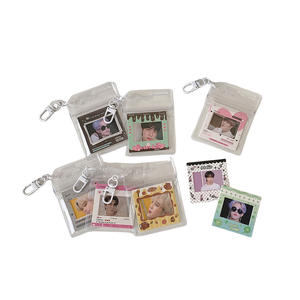 Clip de Papel con Marco de Película Plástica Estilo Coreano, Llavero DIY para Niñas, Colgante Kpop, Decoración para Tarjetas de Estudiantes, Adhesivo para Fotos - Product Image 4