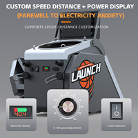Lanceur de ballons de basket portable et automatique, machine d'entraînement intelligente pour le retour de ballons de basket pour terrain de jeu